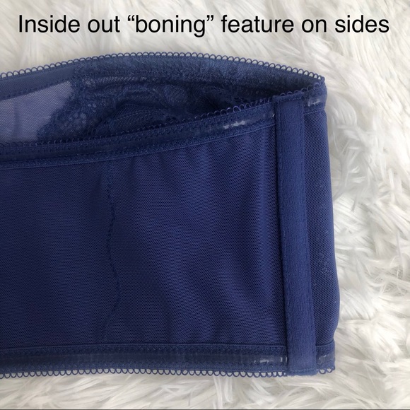 Intimately Free People Blue Malinda Bandeau Bra - Picture 11 of 12